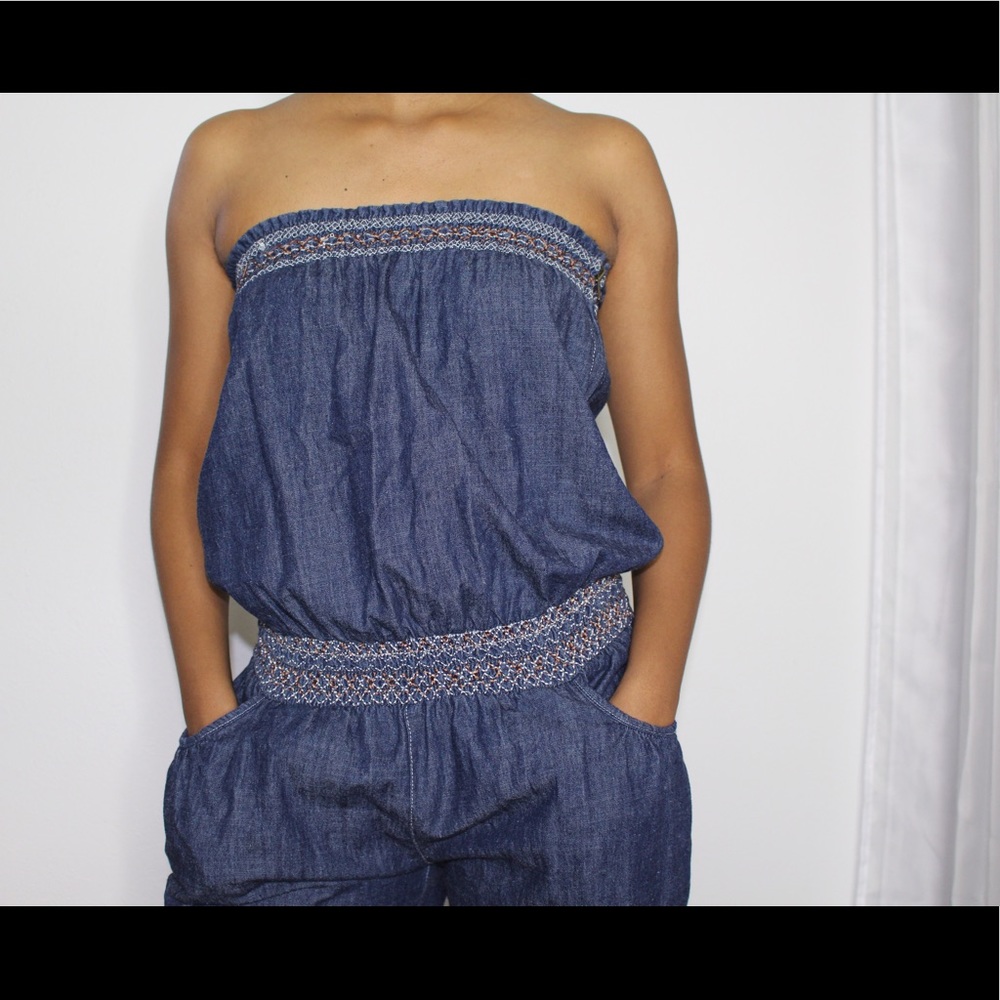 Denim Romper